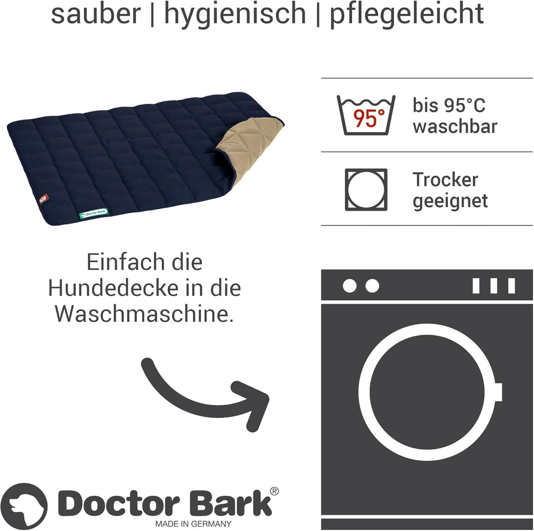 Doctor Bark Hundedecke – weiche, hochwertige Hundematte für grössere Hunde, robuste Indoor-Outdoor L