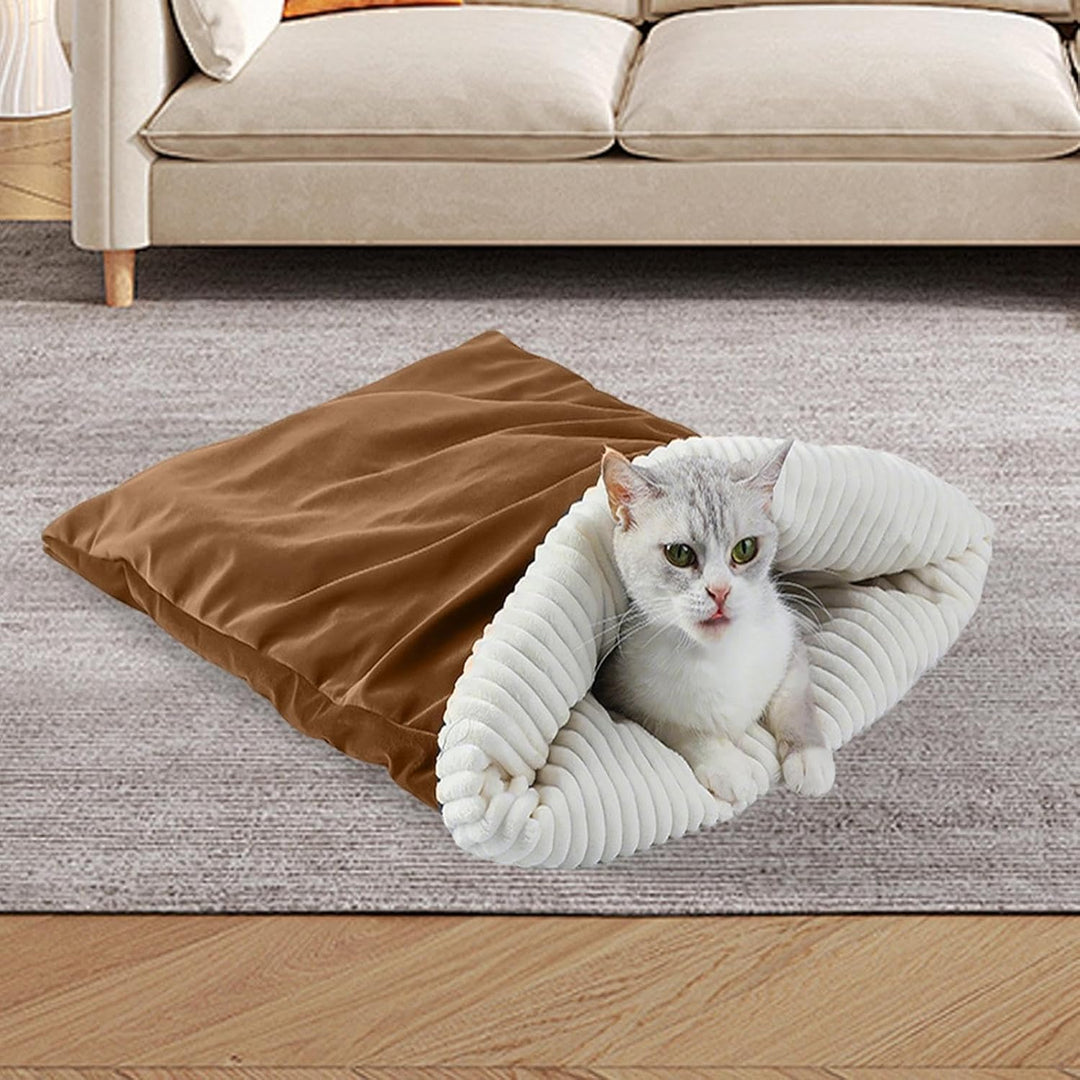 Katzen Schlafsack,Plüsch Katzenschlafsack | Wärmender Schlafsack Winter Haustierbett Zum Ausruhen Ve