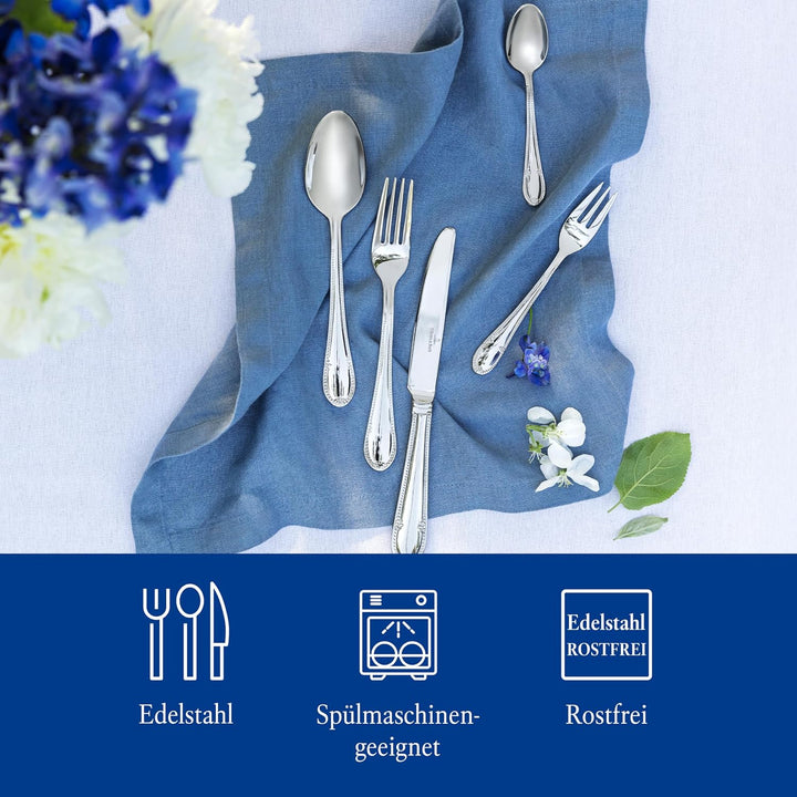 Villeroy &amp; Boch - Mademoiselle Tafelbesteck für bis zu 6 Personen, 30-teilig, Edelstahl 30tlg, 30tlg
