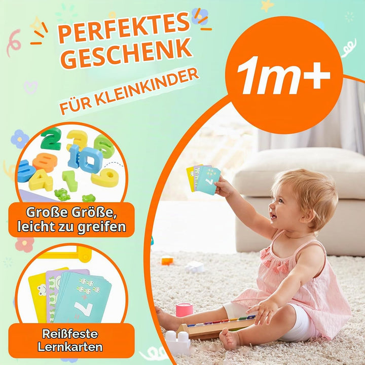 Lernspielzeug Mathe-Spiel, Zählen und Rechnen Lernen Frosch Lernspielzeug, Montessori Spielzeug für