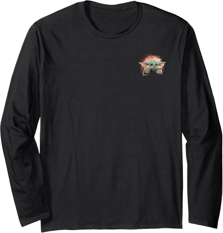 Star Wars The Mandalorian Sipping Starries Small Langarmshirt