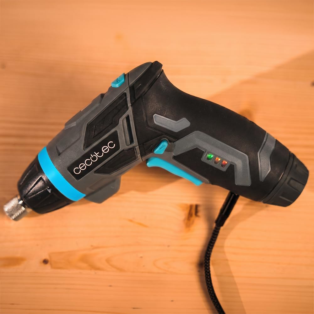Cecotec Akkuschrauber PowerGyro 4000 Flash, 3,6 V, 1500 mAh, 6 Nm Drehmoment, 2-in-1 Drehgriff, 230