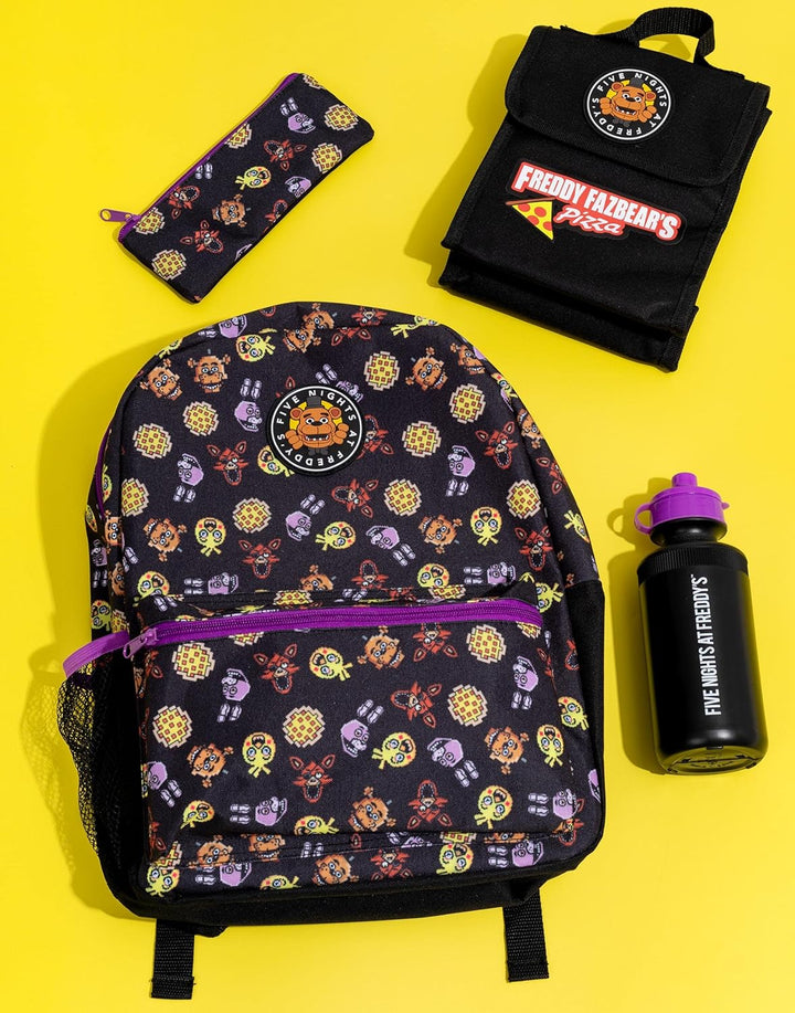 Five Nights At Freddys Rucksack Set Kinder 4 Stück Lunchbox Wasserflasche