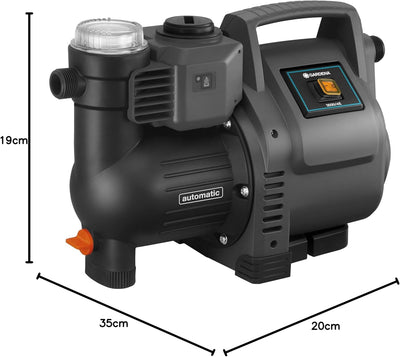 Gardena Hauswasserautomat 3500/4E: Robuste Hauswasserpumpe, vollautomatisch, mit LED-Blinklicht-Freq