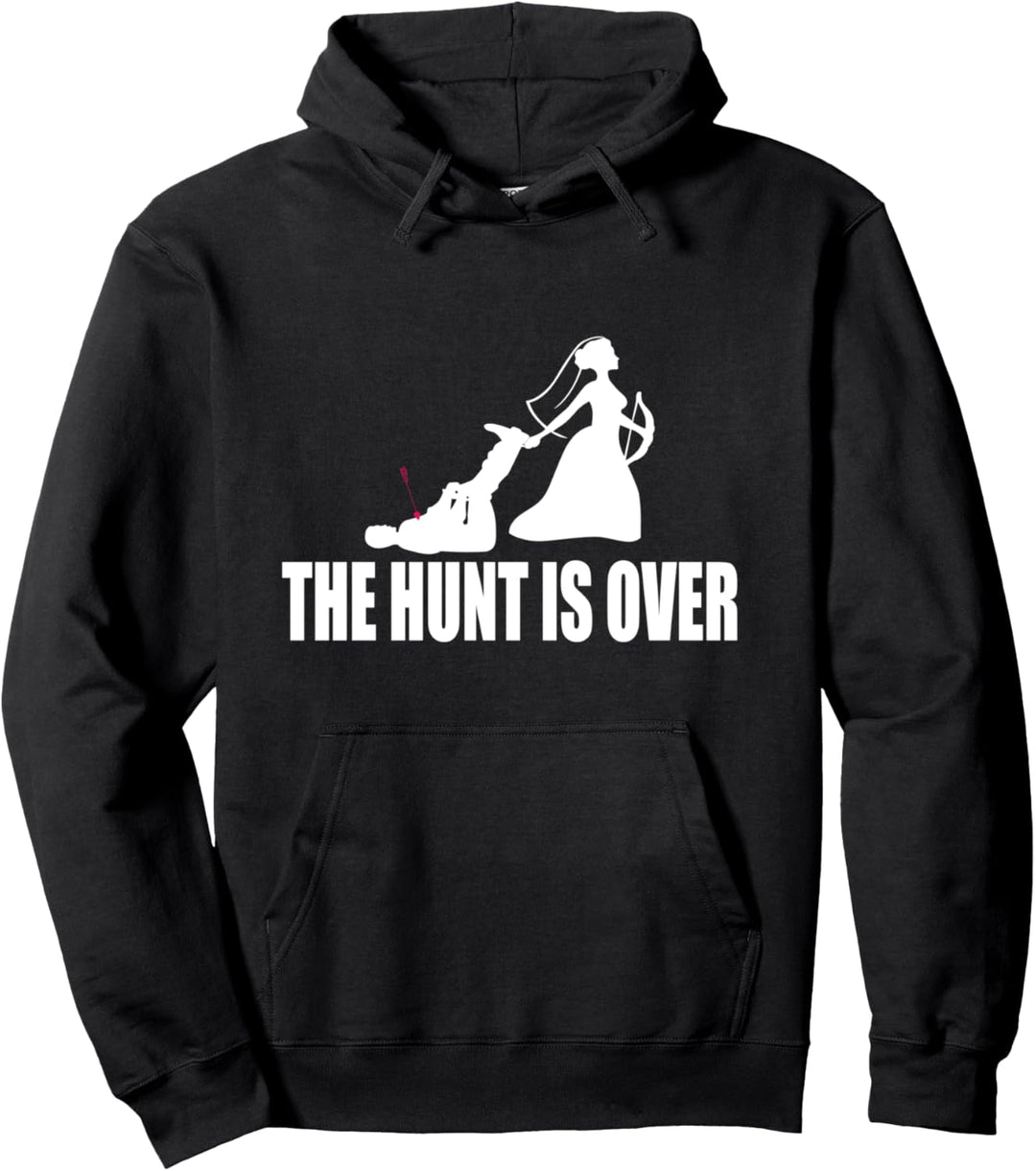 Hochzeit Die Jagd ist vorbei Ehe Geschenk Paar Verlobung Pullover Hoodie