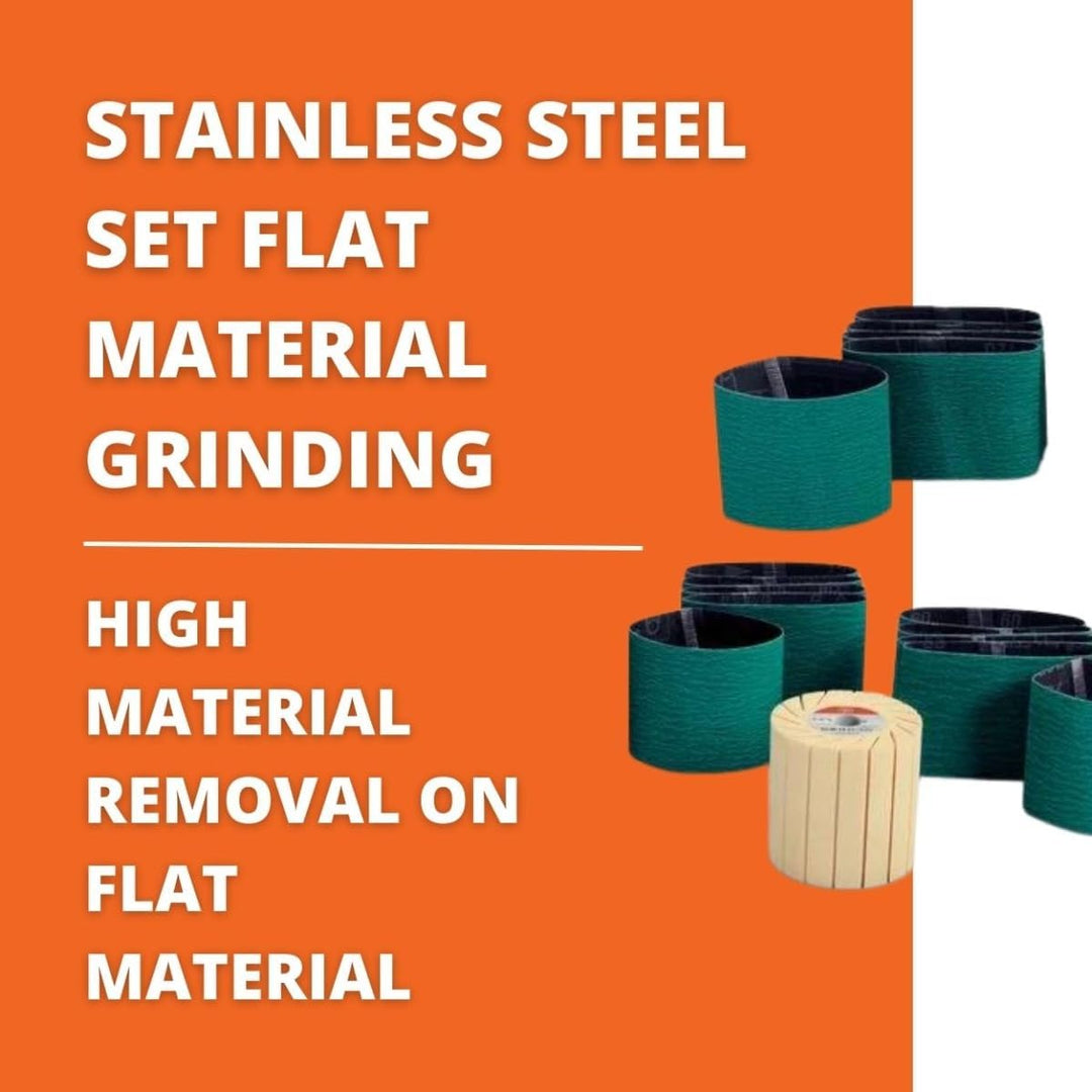 FEIN 63806192020 Edelstahlset Edelstahl-Set Schleifen Fläche, Orange