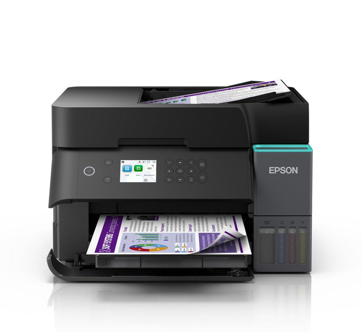 Epson L6370: Kostengünstiger WLAN-MFP A4-Duplex-Drucker mit Duplex-Scan und LCD-Display.