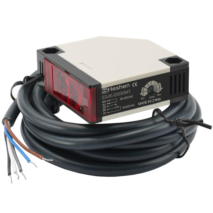 Heschen Photoelektrischer Schalter, E3JK-DS30M1 AC90-250V, normalerweise offen (NO), Diffusortyp, Er