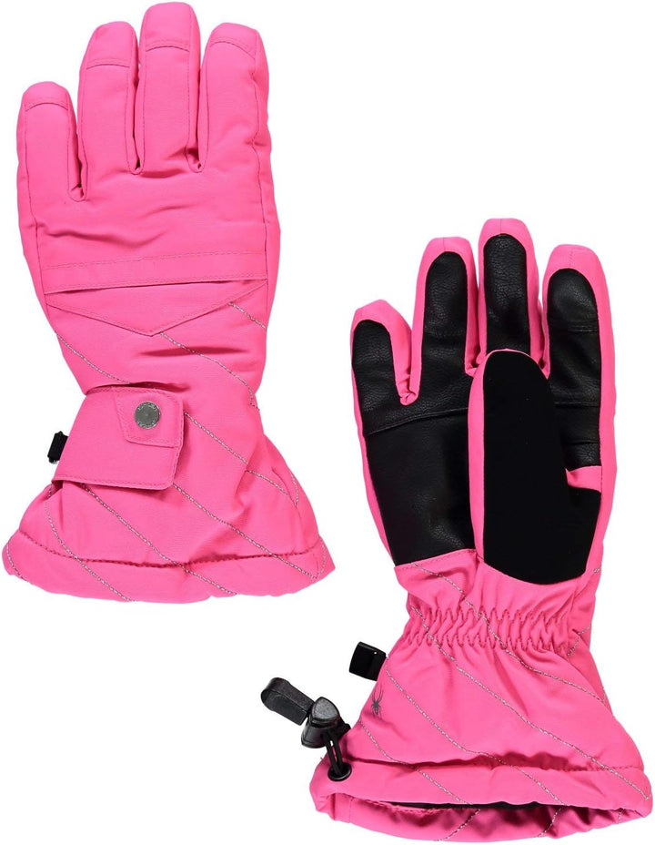 Spyder Girls Synthesis Handschuhe für Mädchen, Bedruckt, Grösse L XL Rosa (bryte bubble), XL Rosa (b