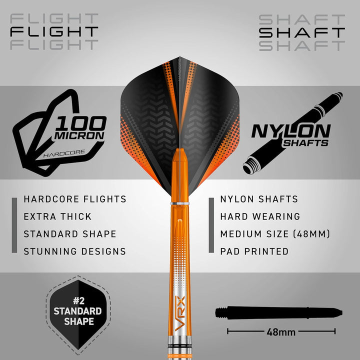 RED DRAGON Amberjack Series Softip Profi Dartpfeile 18 Gram Darts Set mit Flights und Schäfte Amberj