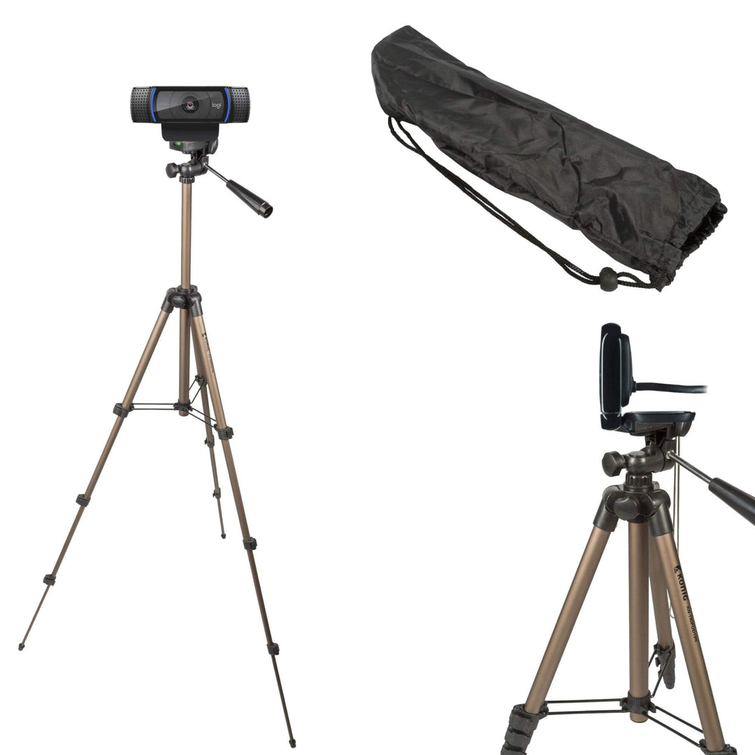 TronicXL 1,05m Tripod 19W Stativ für Webcam kompatibel mit Logitech C920 Brio 4K C925e C922x C922 C9