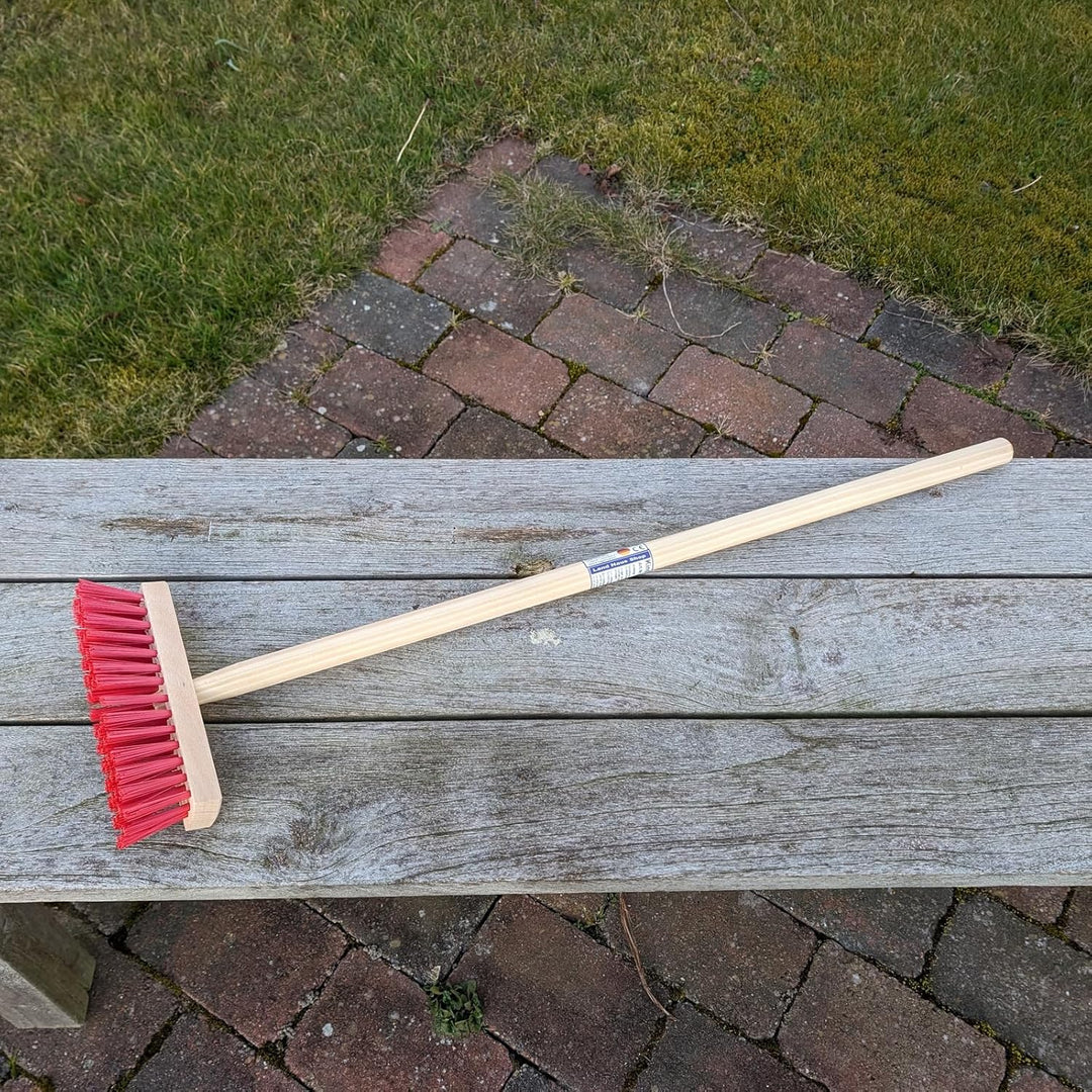 Kinderbesen Gartenbesen Holz Kinder Besen stabil mit Holzstiel Haushalt Garten Terasse Kinder Garten
