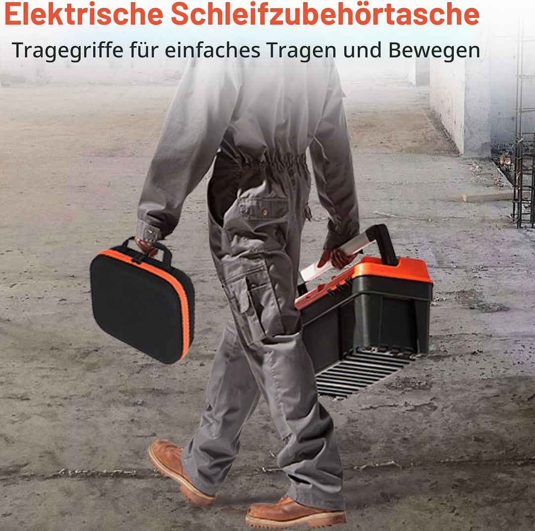 GAESHOW Werkzeugtasche Schwarz EVA Hartschale Wasserdicht Mutispandex Hardware Werkzeug Aufbewahrung
