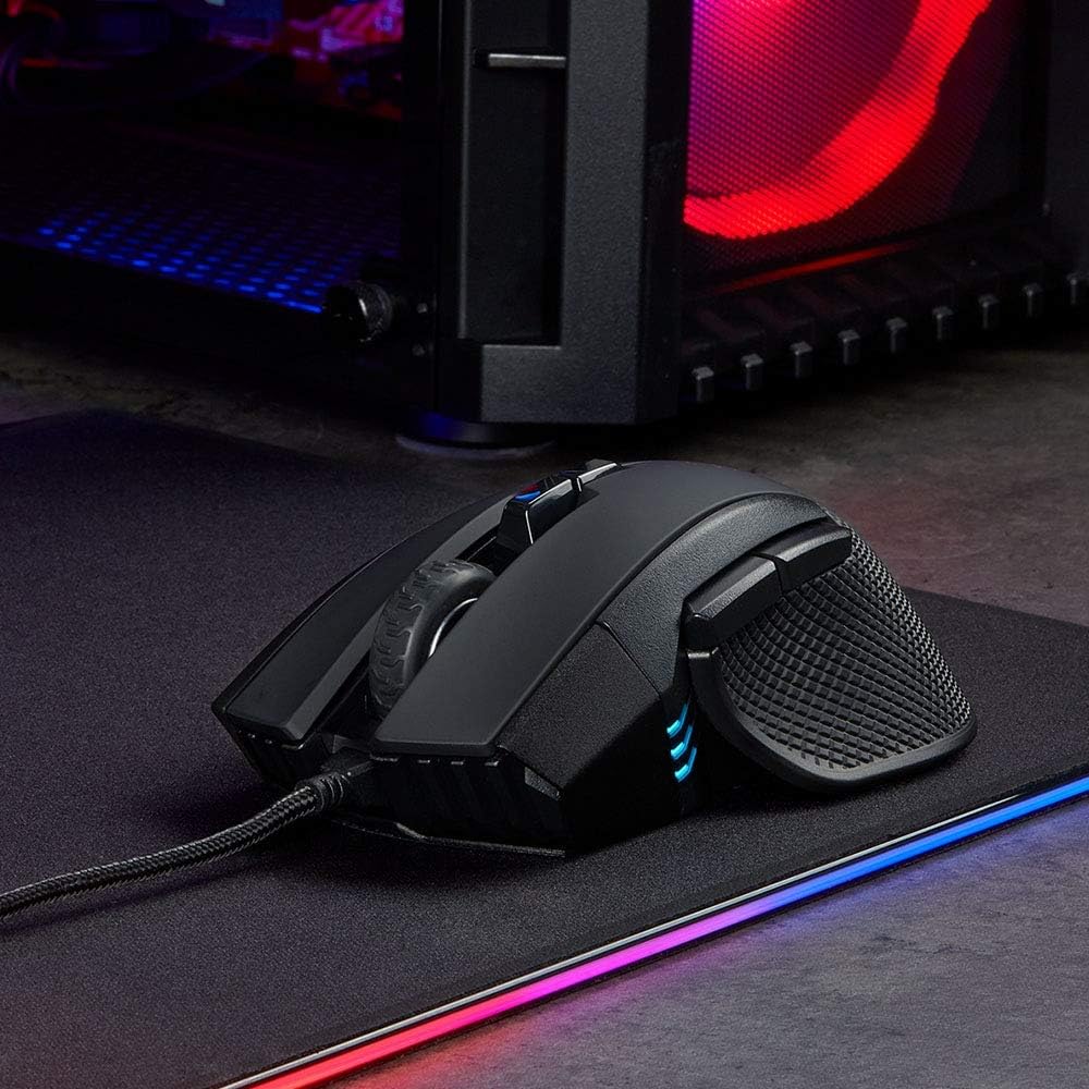 Corsair IRONCLAW RGB Wired FPS/MOBA Gaming Mouse - 18.000 DPI - 7 Programmierbare Tasten - Designed