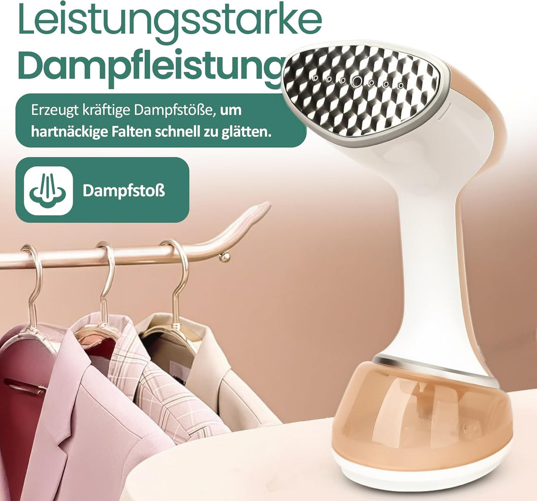 EMERIO Steamer Dampfglätter | kraftvolle 1700W Leistung | grosszügiger 360ml Tank (abnehmbar) | inkl