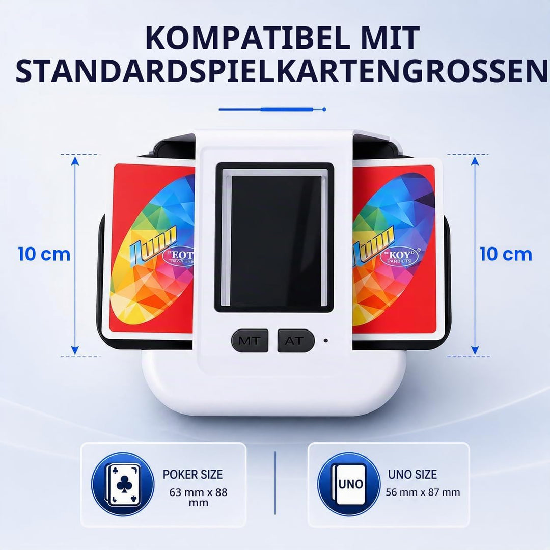 Kartenmischmaschine Elektrische,2000mAh Wiederaufladbarer Kartenmischer, Schneller Mischmaschine Kar