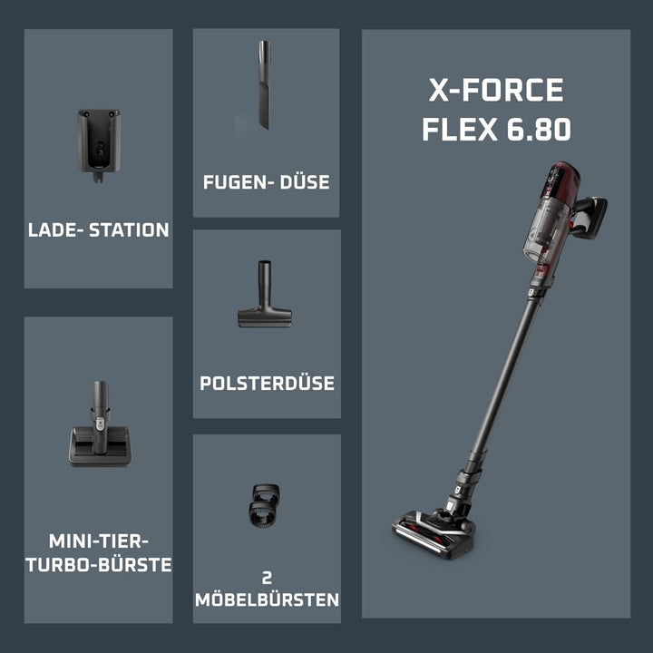 Rowenta X-Pert 6.80 kabelloser Akku-Stabstaubsauger, leistungsstarke 100 AW | Lange Laufzeit bis zu