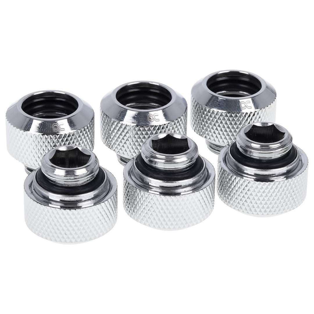 Alphacool Pack RACORES EISZAPFEN HARDTUBE CROMO 6 UNIDADES/13MM/LATON/TUBO RIGIDO 1012835