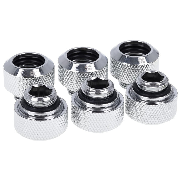 Alphacool Pack RACORES EISZAPFEN HARDTUBE CROMO 6 UNIDADES/13MM/LATON/TUBO RIGIDO 1012835
