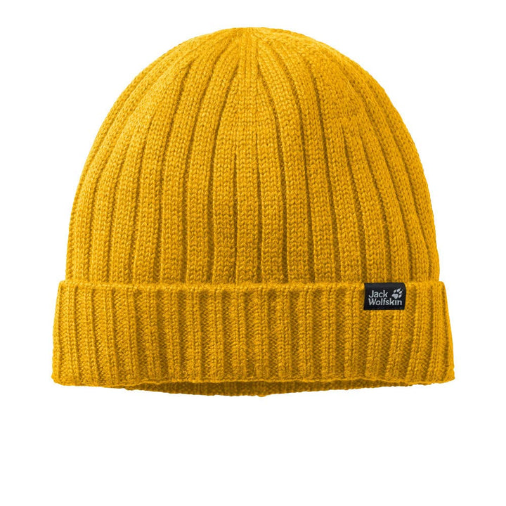 Jack Wolfskin Unisex Winddichte Mütze Stormlock Rip Knit Cap Einheitsgrösse Burly Yellow Xt Einfarbi