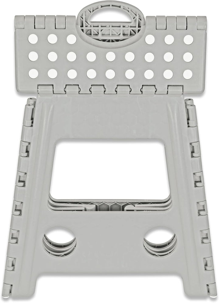 Deco4Me XL Tritthocker klappbar 40 cm hoch, belastbar bis 150 kg, 1 Stufe, rutschfest - Faltbarer Kl