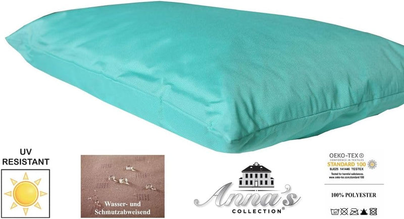 JACK 4X Outdoor Lounge Kissen 30x50cm viele Farben Dekokissen inkl. Füllung Wasserfest Sitzkissen Ga