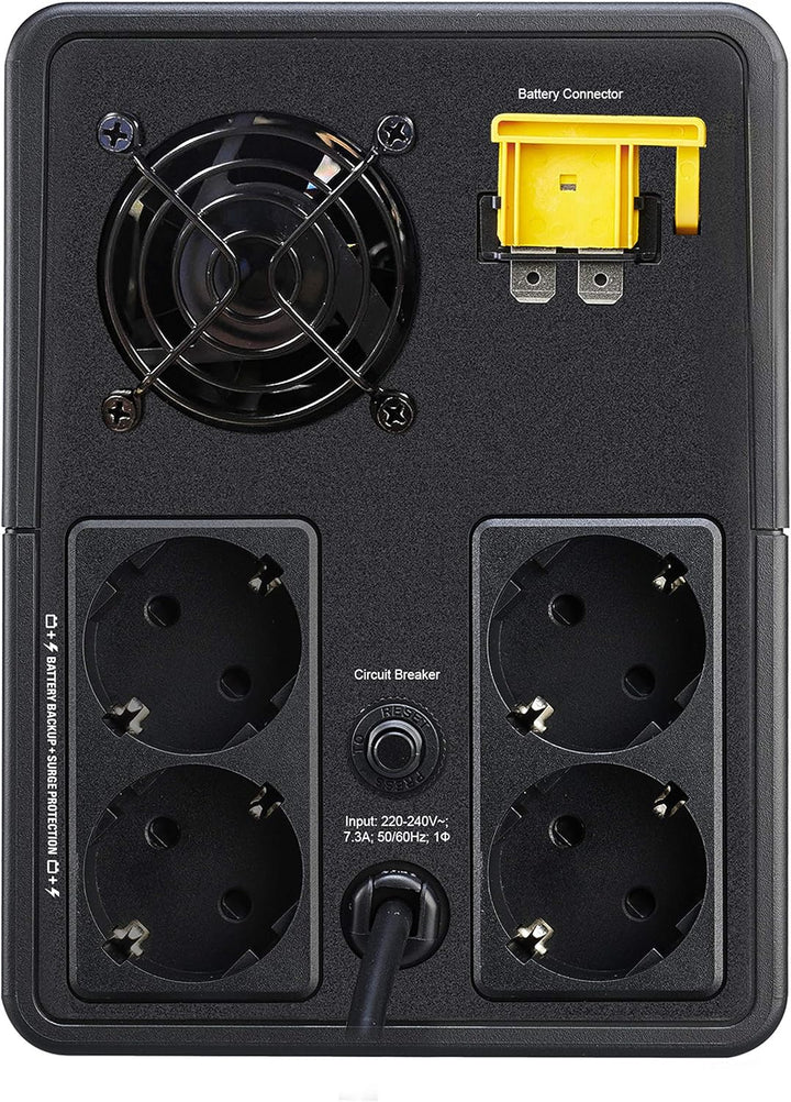 APC Easy UPS - BVX1600LI-GR - unterbrechungsfreie Stromversorgung 1600 VA mit Schuko Ausgängen, Batt