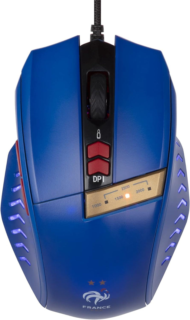 Konix FFF Gaming-Maus für PC - LED-DPI-Anzeige - Fensterwechsel-Taste - USB-Verbindung - 1,8 m Kabel
