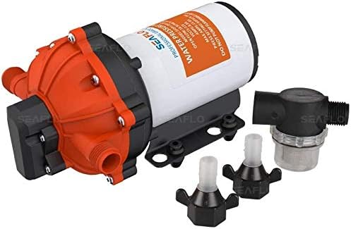 LIGHTEU®, Seaflo 12 V DC 5,5 GPM 60 PSI 55-Serie Membran Wasserdruckpumpe für Marine, Boot, Wohnmobi