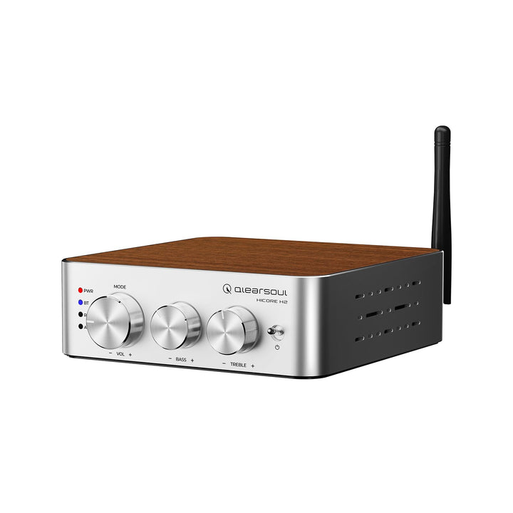 Qlearsoul HiCore H2 Bluetooth 5.4 HiFi-Stereo-Verstärker — TI TPA3255 Klasse D, 100 W x2 (@ 4Ω) Nenn