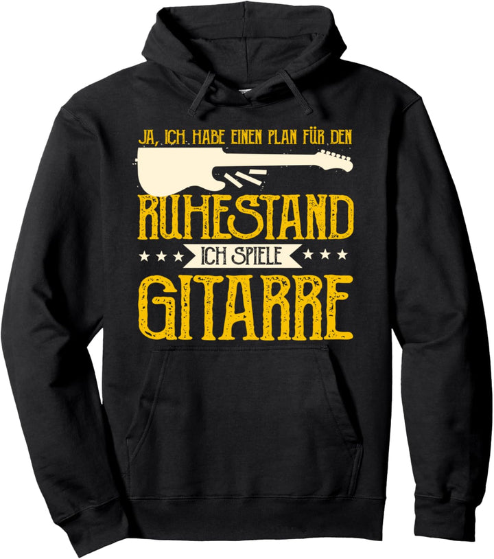 Plan für Ruhestand: Ich spiele Gitarre, Lustiges Rentner Pullover Hoodie