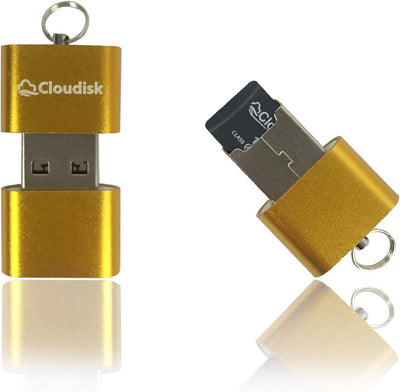 Cloudisk 5er-Pack Micro SD-Karte mit MicroSD Adapter Card Reader-Speicherkarte (64GB), 64GB