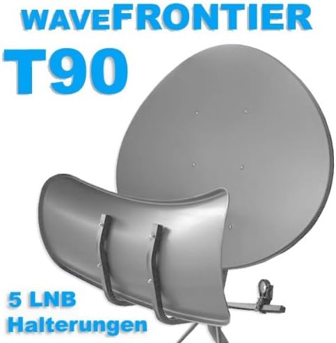 Antenne Wavefrontier T90 Toroidal, 5 LNB Halterungen Einzelnverpackt grau ORIGINAL 2. Generation NEU