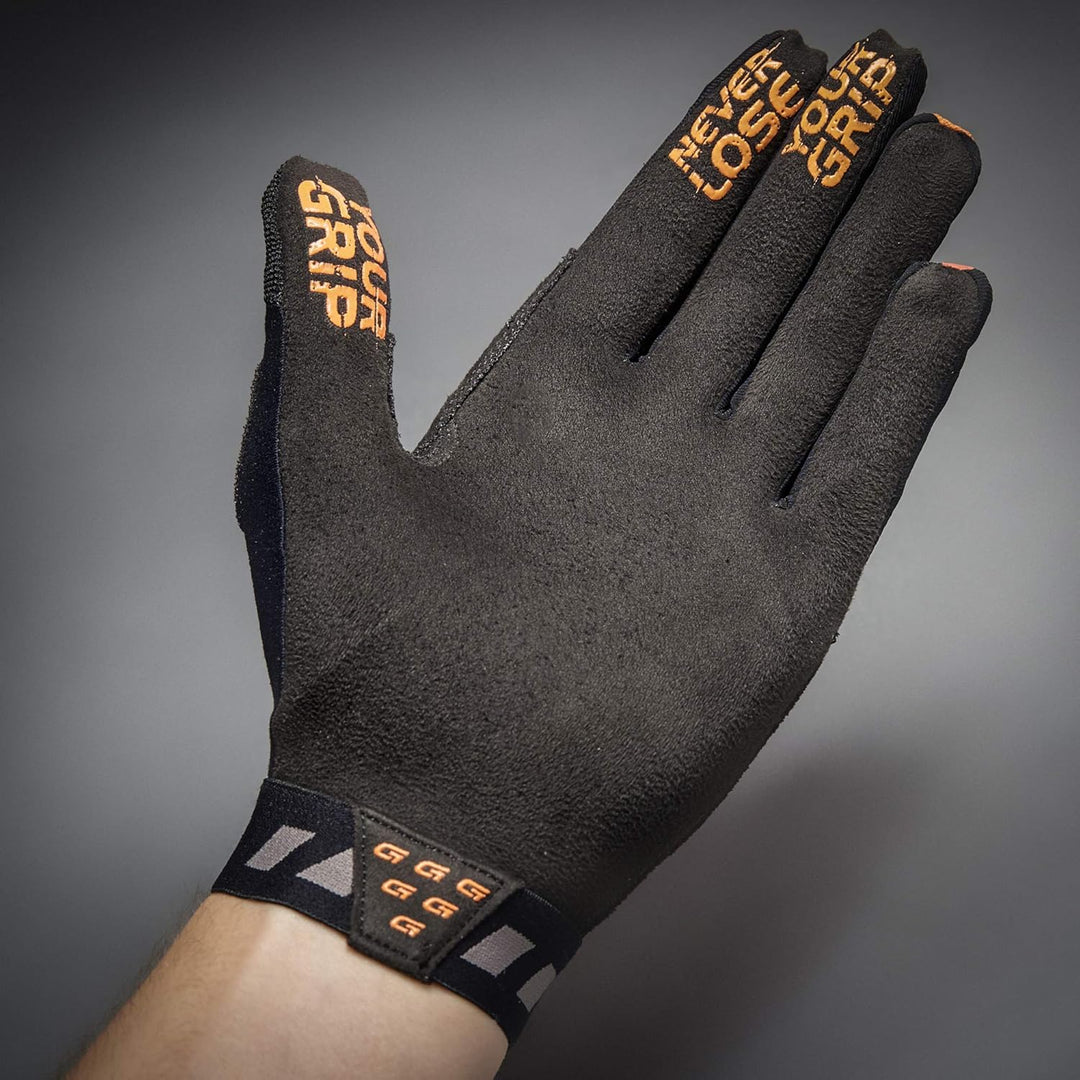 GripGrab Vertical InsideGrip Langfinger Profi MTB Handschuhe Ungepolsterte Rutschfeste Vollfinger Ra