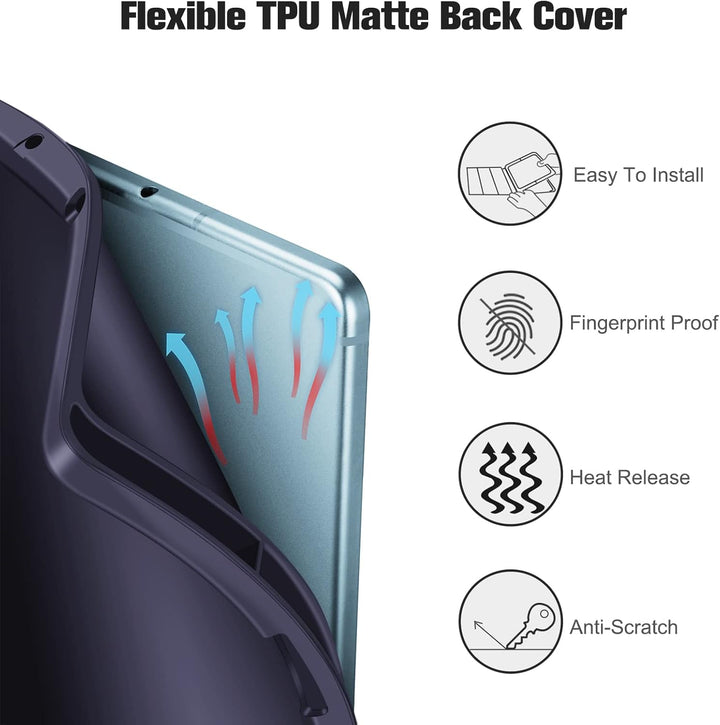 Fintie Hülle für Samsung Galaxy Tab S6 Lite 10.4 2024/2022/2020, Soft TPU Rückseite Gehäuse Schutzhü
