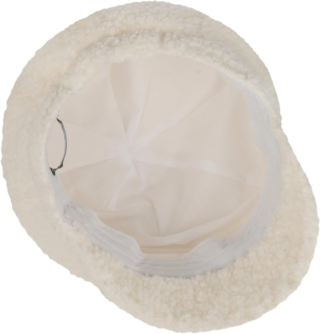 Seeberger Teddy Fur Ballonmütze Schirmmütze Damencap Wintercap Kunstfellcap Baker-Boy-Mütze Mit Schi