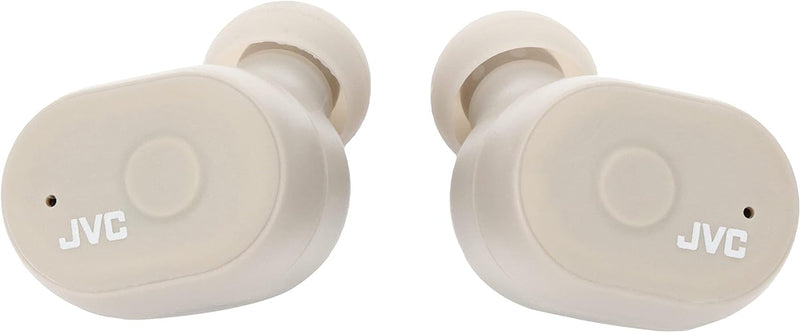 JVC HA-A11T Marshmallow True Kabellose Ohrhörer mit Mikrofon, Taupe beige, beige