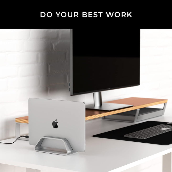 HumanCentric Vertikaler Laptop-Ständer für MacBook, kompatibel mit MacBook Pro Ständer, MacBook Air