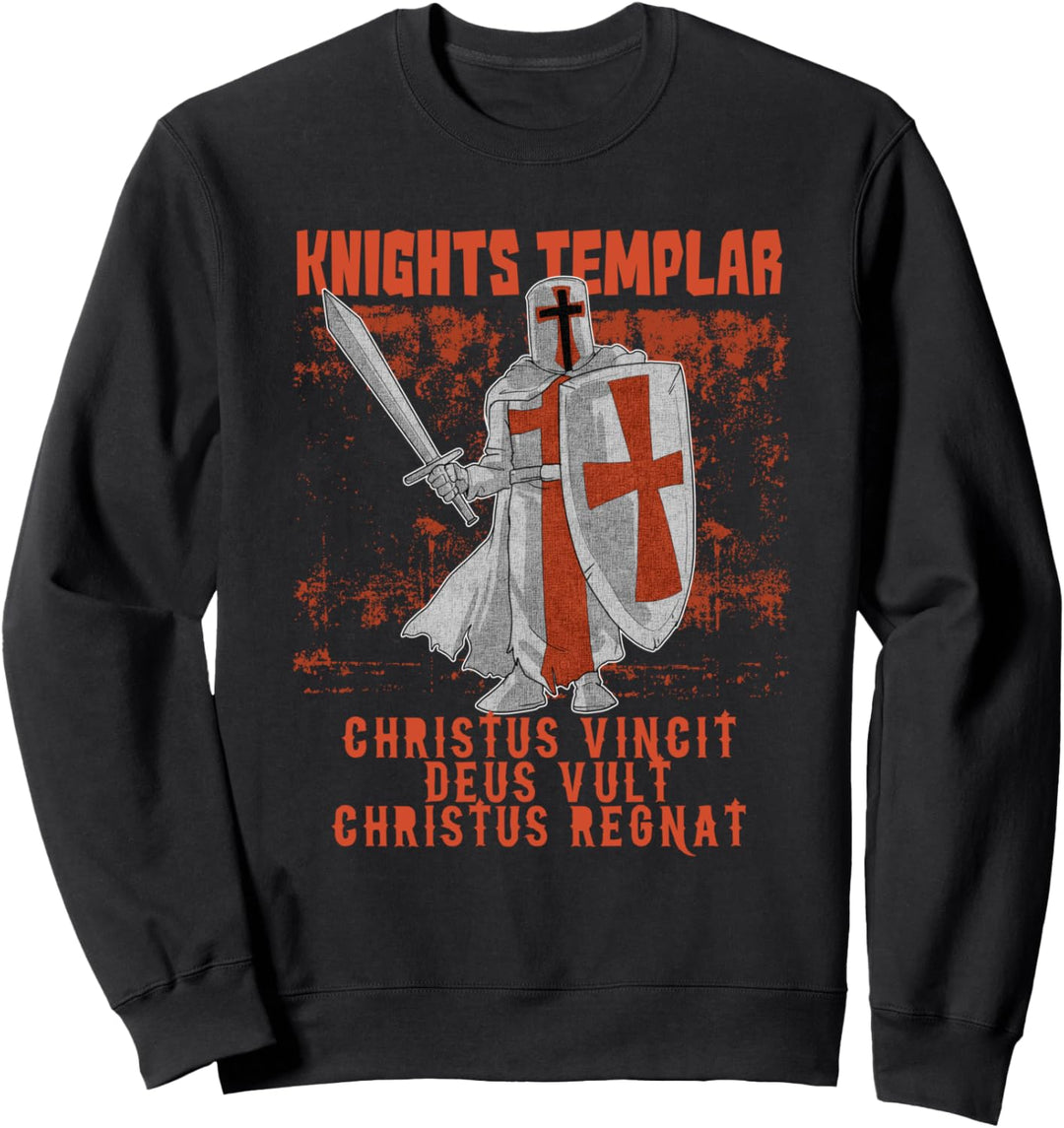 Deus Vult Gott Will Es Templer Ritter Kreuzzug Mittelalter Sweatshirt