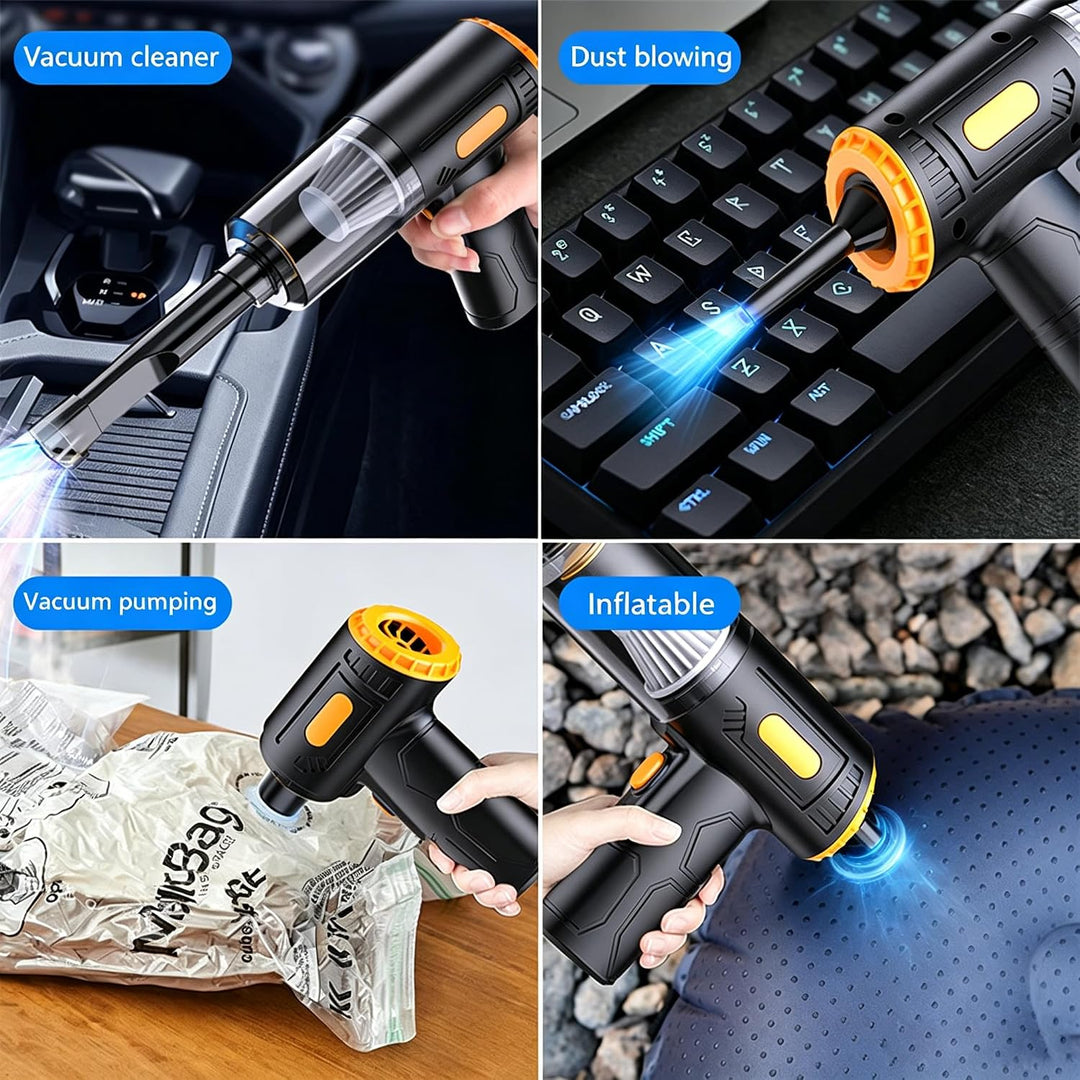 Handstaubsauger, 8000PA Akku Autostaubsauger Kabellos Handstaubsauger, USB aufladbar Tragbar Leicht