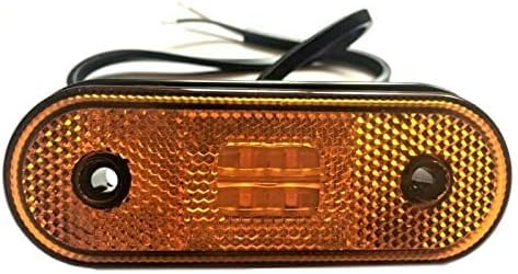 MelTruck® 6x Gelbe LED Begrenzungsleuchte Umrissleuchte Positionsleuchte 12V 24V LKW Anhänger