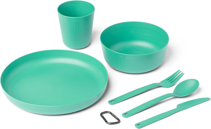 Camp Dinnerware Set w/Mesh Sack - [6 Piece]