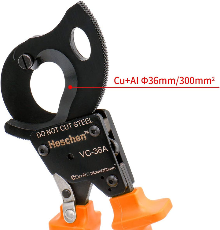 Heschen Ratchet Kabelschneider VC-36A verwenden für 36mm / 300mm² Abisolierzange Hand Crimpzange