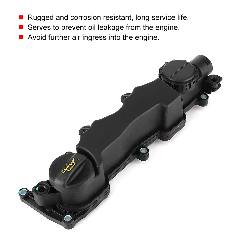 BOROCO Motor Ventil Rocker Cover, Motorventildeckel Kipphebelabdeckung Nockenwellendeckel mit Dichtu