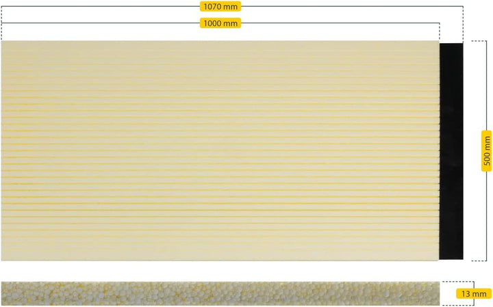 Schellenberg 66257 Rolladendämmung, ernergiespar Wärmedämmung für Rolladen, 1-teilig, 100 x 50 cm/ 1