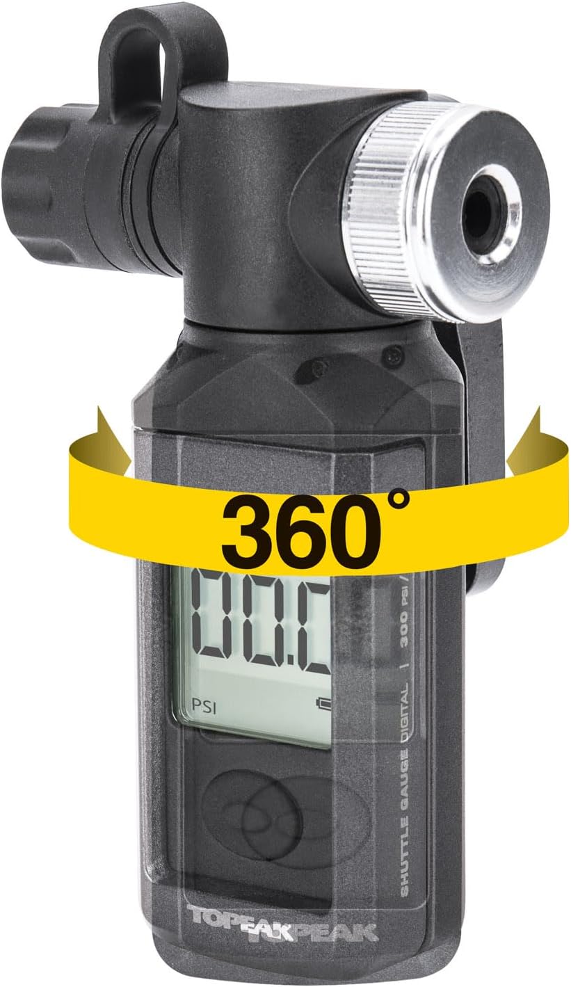Topeak Pumpe-Zubehör Shuttle Gauge Digital, Schwarz