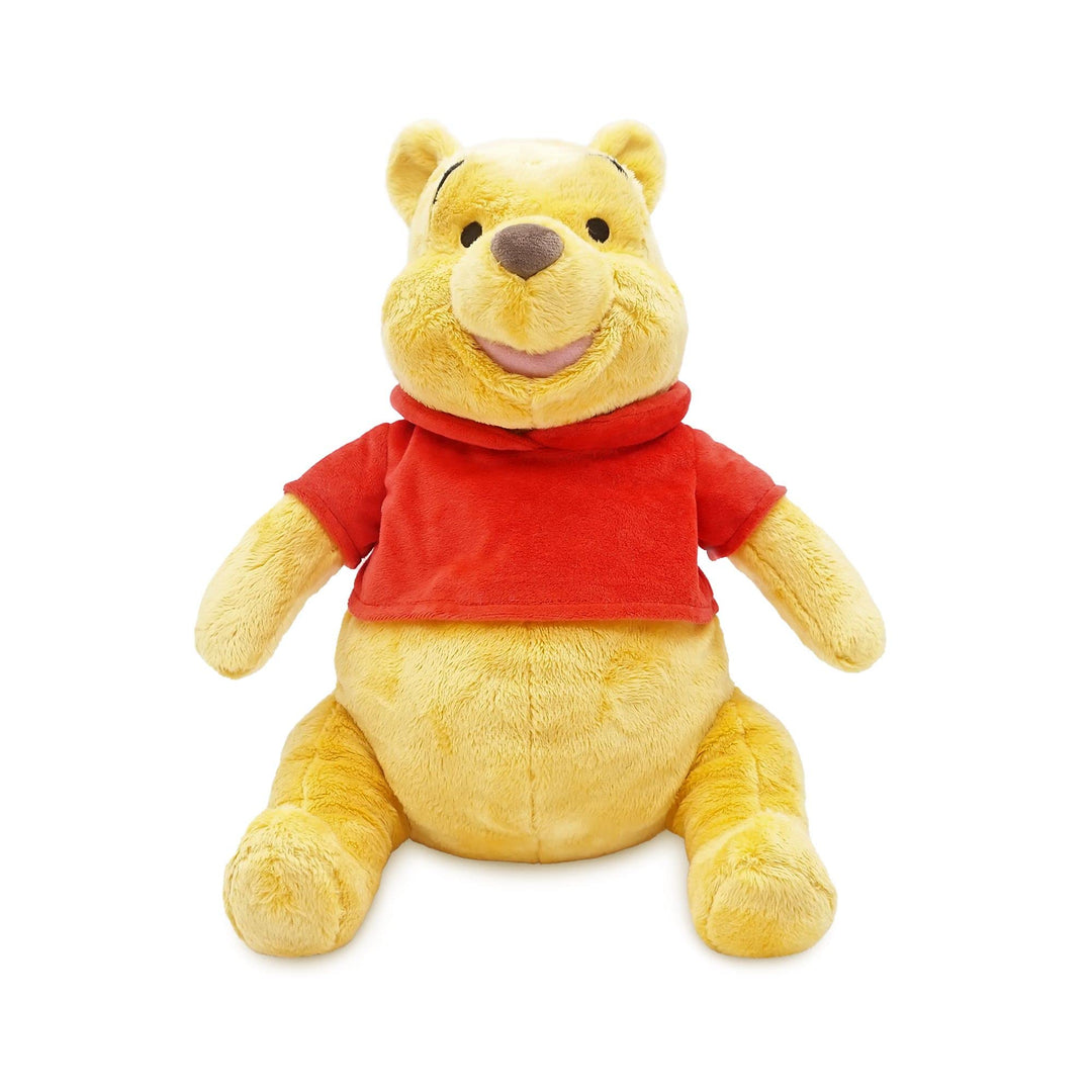 Disney Store Winnie Puuh Offizielles Kuscheltier, 32 cm, Stoffbär mit Stickereien und dem klassische