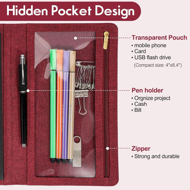 Hülle für Rocketbook Fusion Executive Grösse, Multi A5 Grösse Notebook Hülle mit Stifthalter, Handyf