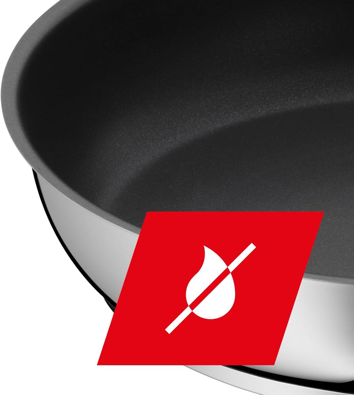 Silit Calabria Brat-/ Servierpfanne 32 cm Induktion, Edelstahl beschichtet, Edelstahlgriff, backofen