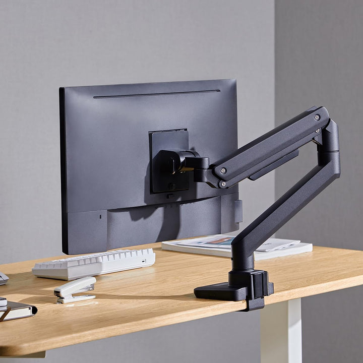 LogiLink Monitorhalterung für 17–49", mit Gasdruckfeder, geeignet für Flat & Curved Monitore, Alumin
